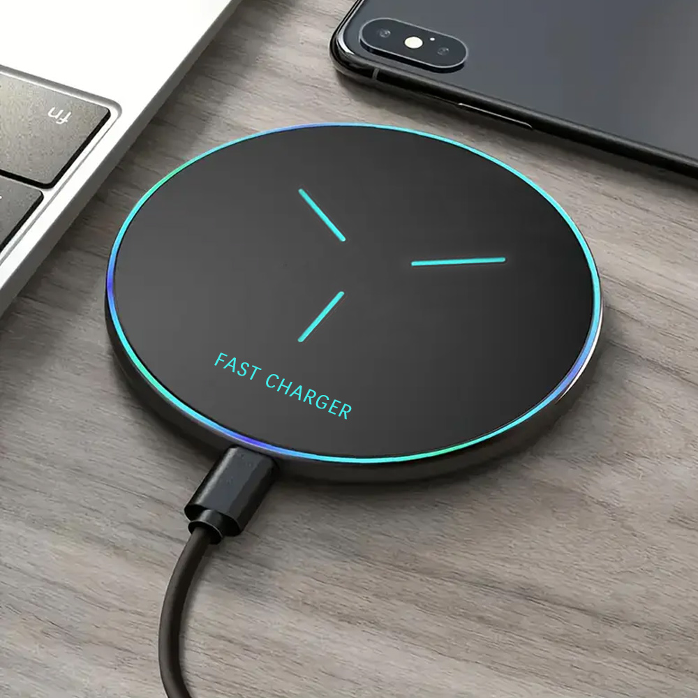 Wireless Charger Pad for iPhone 17/16/15/14 /13/12/Samsung Xiaomi Phone Chargers Induction Fast Charging Dock Station