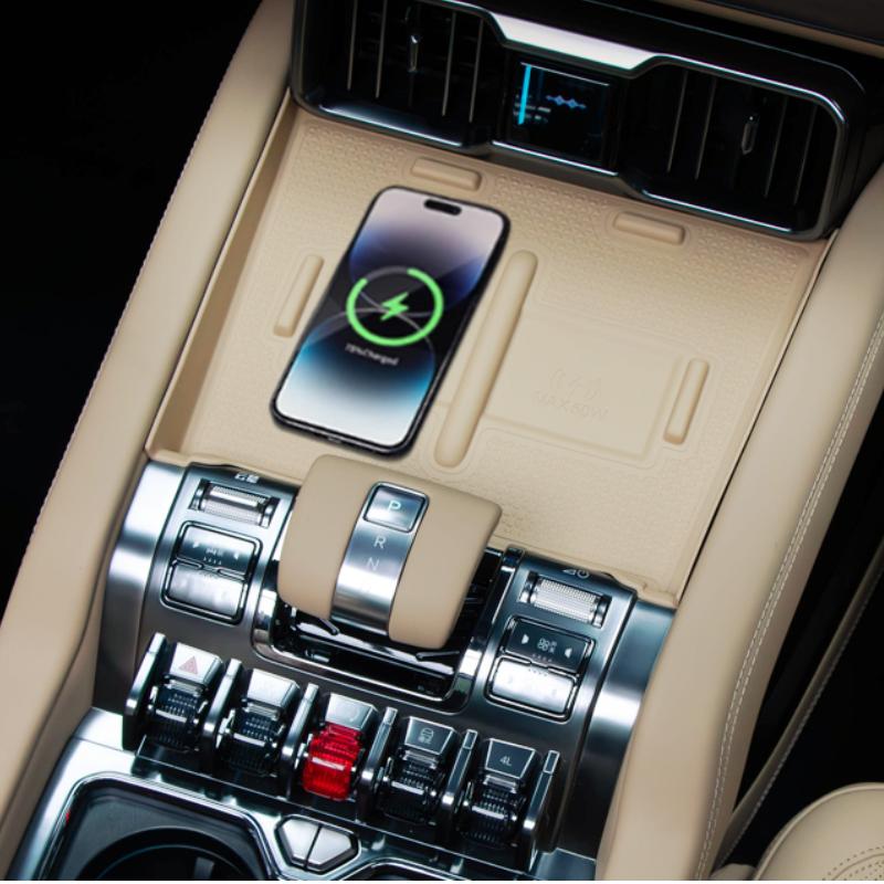 For Denza B8  Leopard 8 Wireless Charging Silicone Pad Modification Scratch Resistant and Wear Resistant Central Control