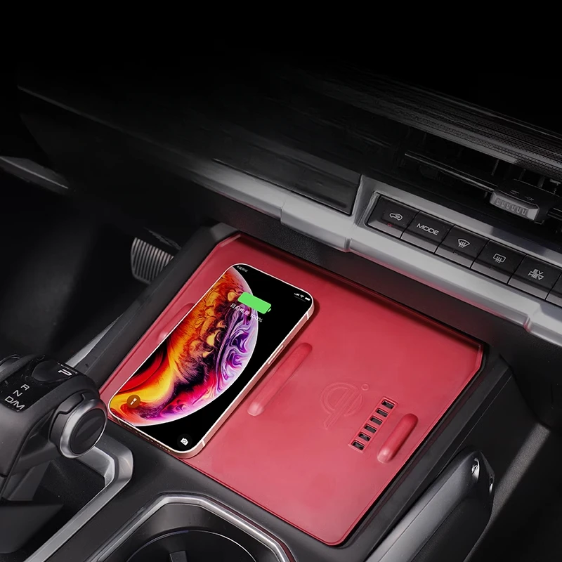 For Tank 400-Hi4-T Wireless Charging Protection Pad Center Console Water Cup Holder Automotive Interior Anti-slip Modification