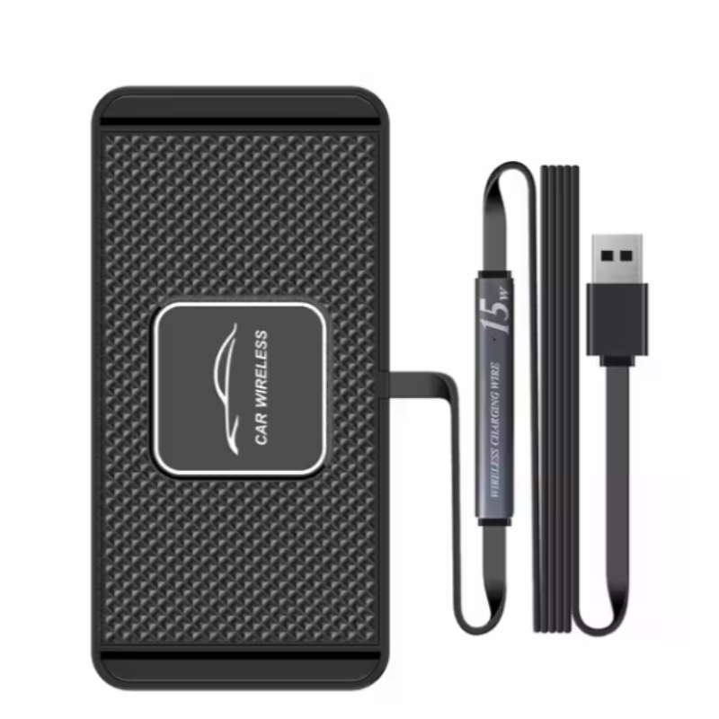 Wireless Car Charger Silicone Anti-skid Pad Cradle Dock for IPhone 16 14 13 X Fast Car Wireless Charging Stand Car Modification