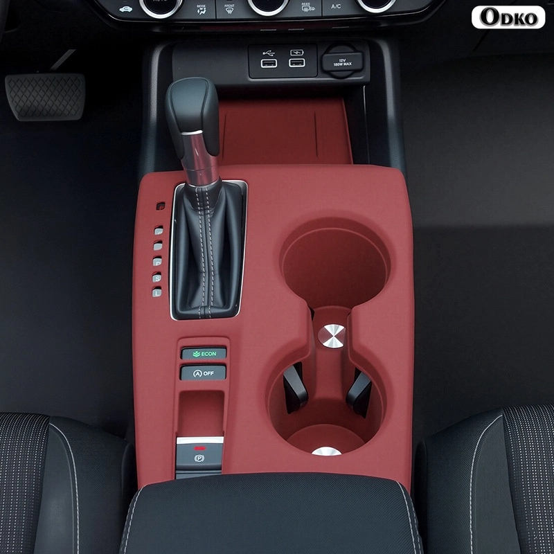 For Honda Civic central control gear shift cup holder wireless charging panel silicone pad anti slip and wear-resistant