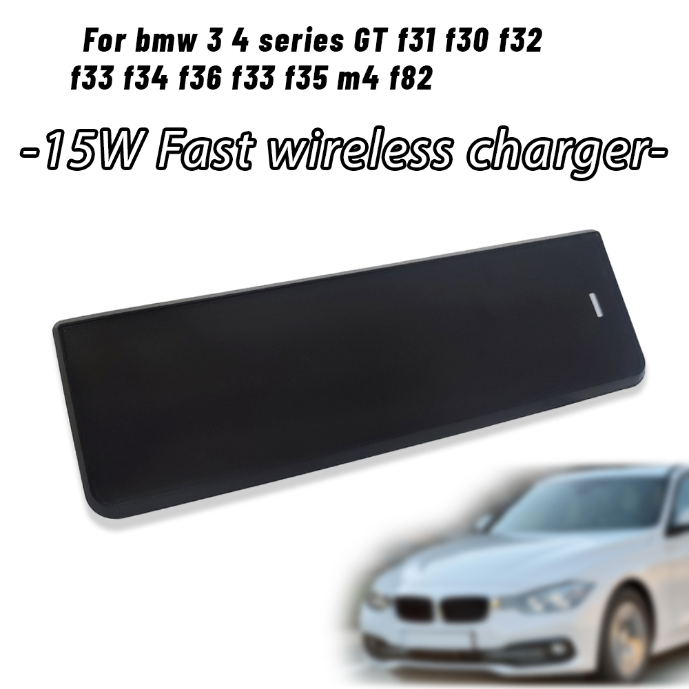 15w Phone Holder Charging Pad For bmw 3 4 series GT f31 f30 f32 f33 f34 f36 f33 f35 m4 f82 wireless charger tray panel Interior