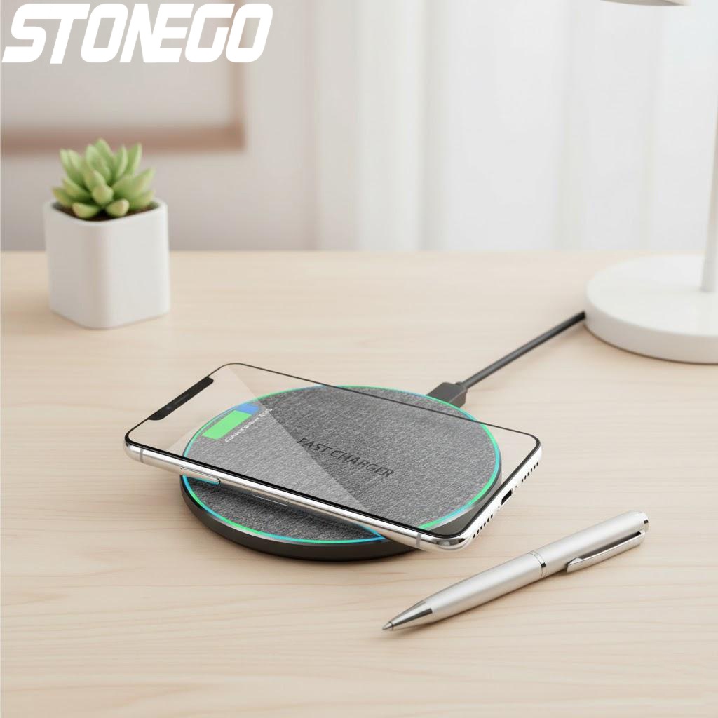 High Speed 10W Fast Wireless Charger Compatible iPhone Samsung Huawei Xiaomi Ulefone Doogee Mobile Phones Charging Pad