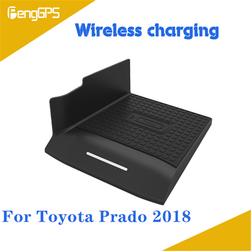 Quick Wireless Charger For Toyota Prado 150 2018 2019 QI Fast Mobile Phone 10W Hidden Car Dashboard Holder Charging Pad