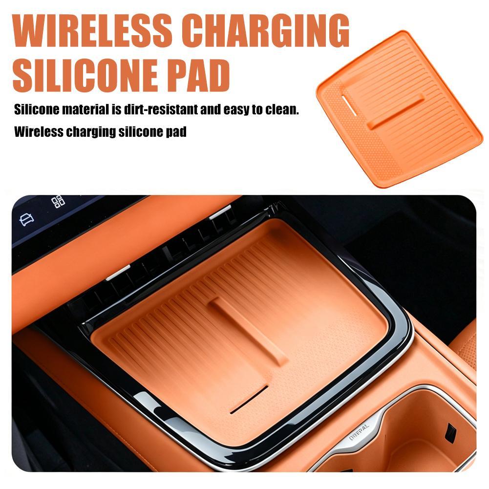 For Changan Deepal S05 Wireless Charging Pad Silicone Non-Slip Mat Central Console Organizer Interior Accessories