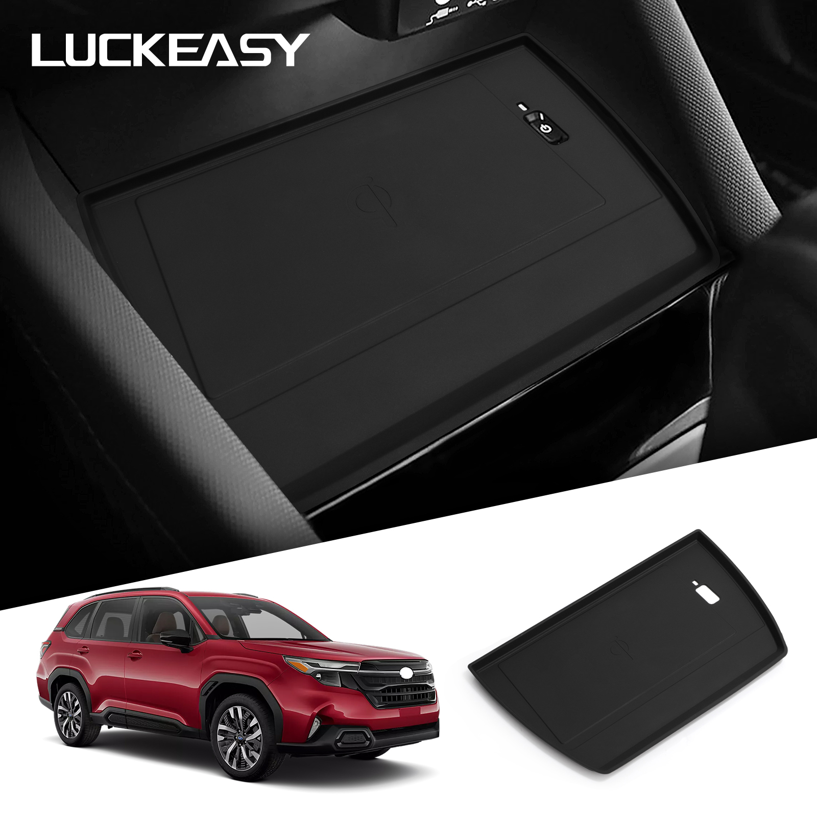for Subaru Forester 2025 Wireless Charging Pad Non-slip Pad Auto Interior Accessories Car Phone Charger Mat Protective Mat