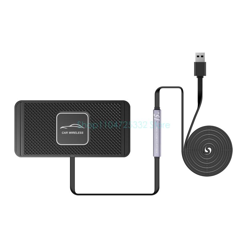 Universal USB Wireless Car Fast Dashboard Charging Dock Pad for phone X XS 8