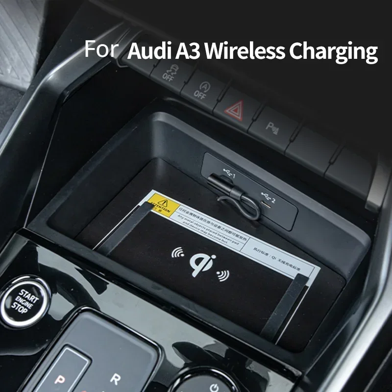 Wireless Onboard Car Charging Pad for Audi A3 2020 2021 2022 2023  Intelligent System