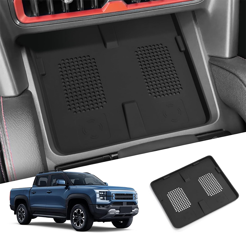 Car Central Console Tray Protective Pad Wireless Charging Mat Pallet Accessories For BYD SHARK 2024 2025 2026