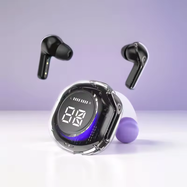 T8 Wireless Bluetooth Headset Wireless Bluetooth Headphones LED Power Digital Display Stereo Sound Wireless Earphones for Xiaomi