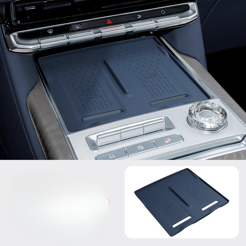 For Zeekr 9X Wireless charging silicone pad central control anti slip storage pad interior accessories modified products