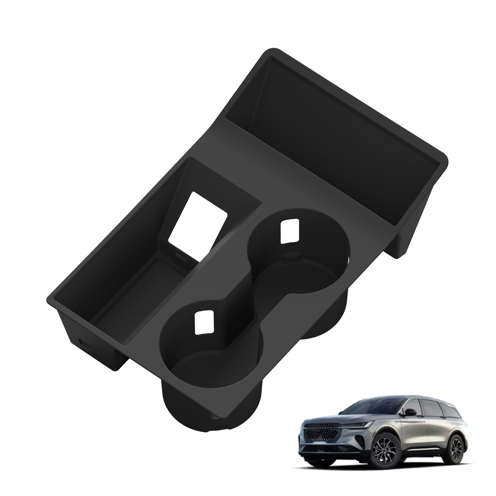 for Lincoln Nautilus 2026 Center Wireless Charging Pad Water Cup Holder Storage Box Tray Organizer Car Interior Accessories