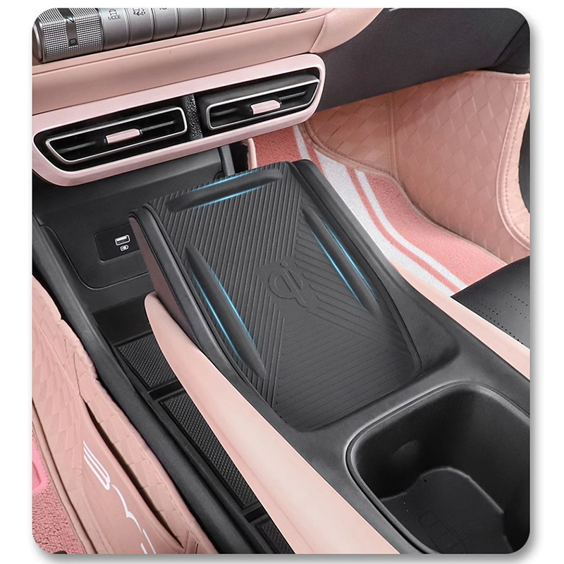 Auto Center Console Wireless Charging Mat Washable Anti Skid Pad Anti Slip Mat Silicone for Byd Seagull Accessories Durable
