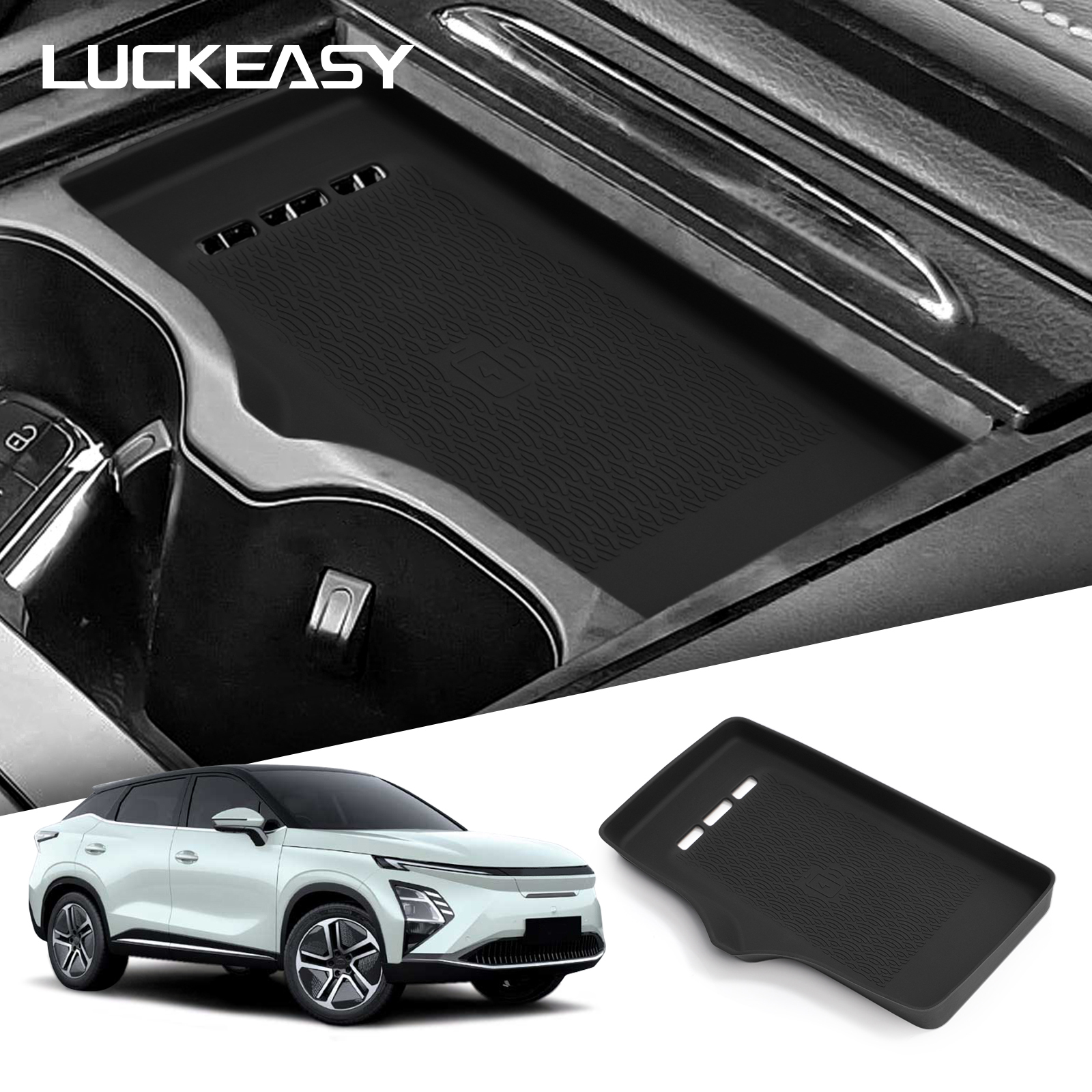 for Chery OMODA C5 EV 2024-2025 Wireless Charging Pad Car Interior accessories Auto Phone Non-slip Charger Mat Protective Pad