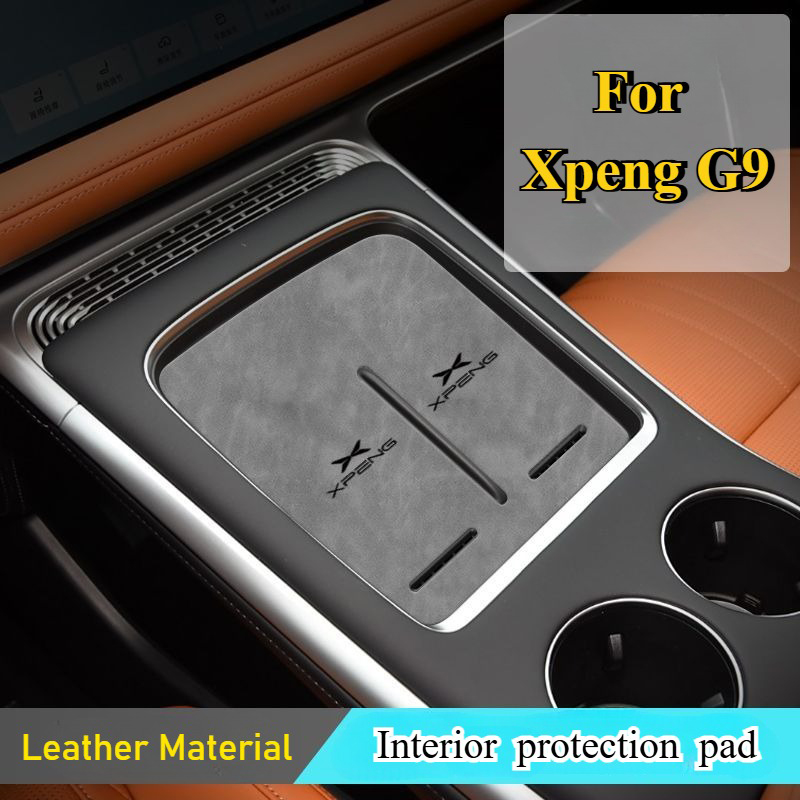 For Xpeng G9 Car Interior Protective Pad Central Control Wireless Charging Mat Armrest Water Cup Storage Pad Decor Accessories