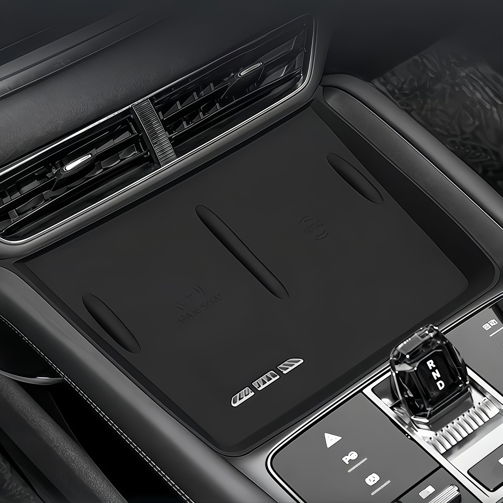 For BYD Sealion 7 EV 2024-2026 Wireless Charging Pad Protective Mat Car Phone Charger Mat Non-slip Pad Interior Accessories