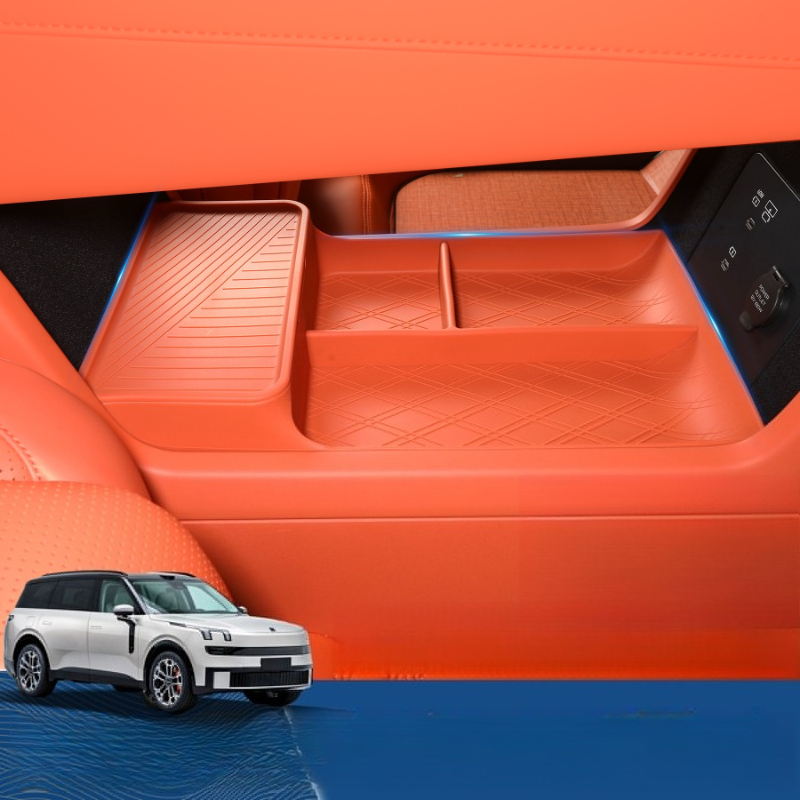 For LYNK&CO 900 Center console lower compartment storage box wireless charging silicone pad interior specific protective