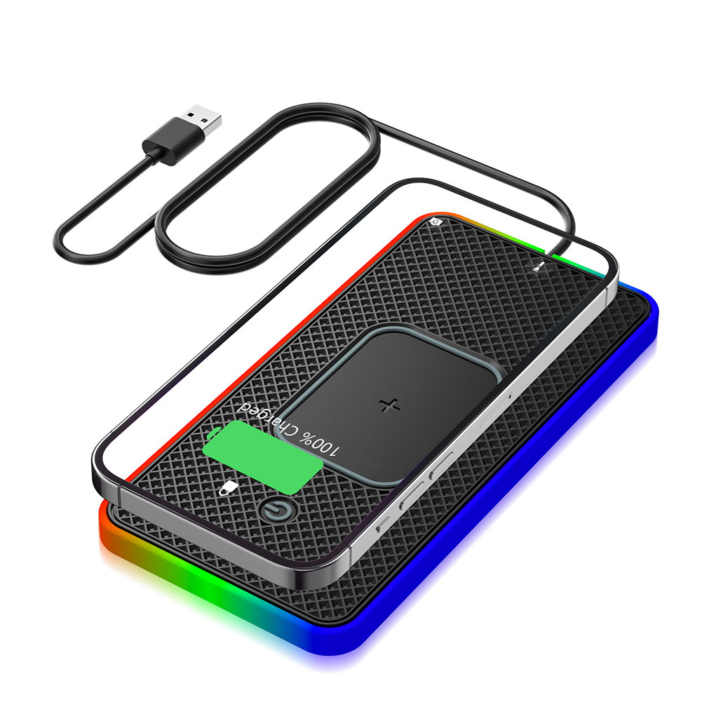 15W Wireless Phone Charger DIY Customization Fast Charging Pad 15W Fast Charging Car Phone Charger Premium ABS Material