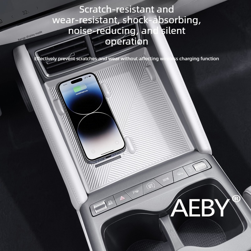 For BYD Atto 2 Smart Driving Editio 2024-2025 Wireless Charging Pad Protector,Anti-Slip & Anti-Fingerprint,silicone pad