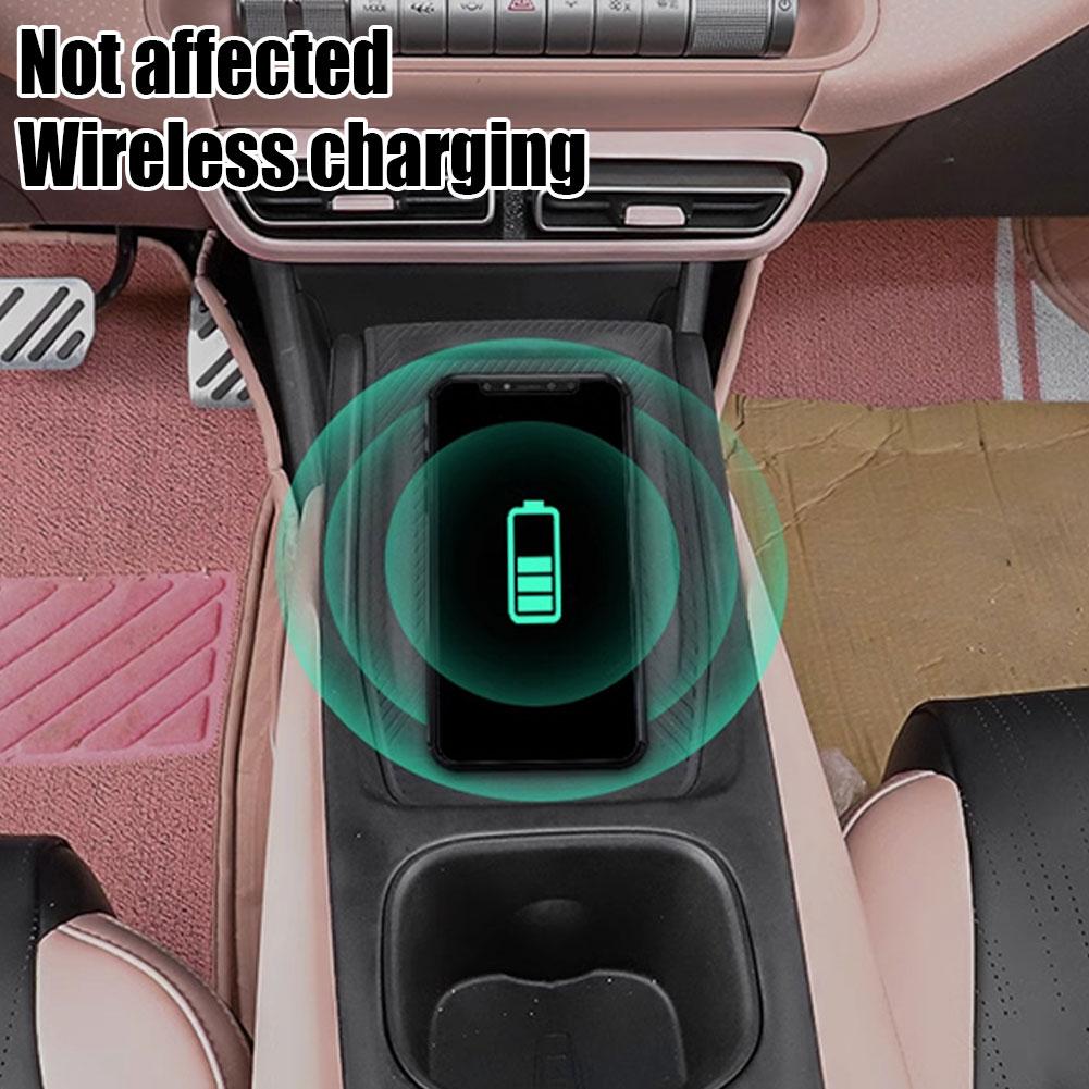 Auto Center Console Wireless Charging Mat Washable Anti Skid Pad Anti Slip Mat Silicone for Byd Seagull Accessories Durable