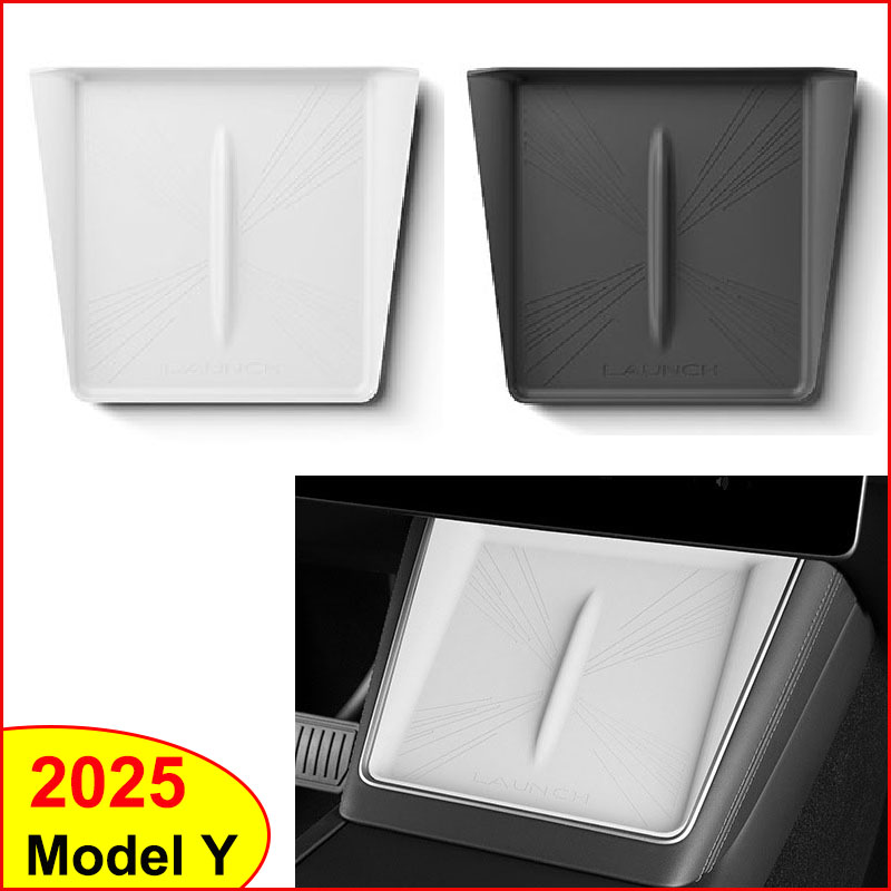 For Tesla New Model Y LAUNCH 2025 Juniper 2026 Wireless Charge Pad Plaid Center Console Charging Station Mat Silicone Protector
