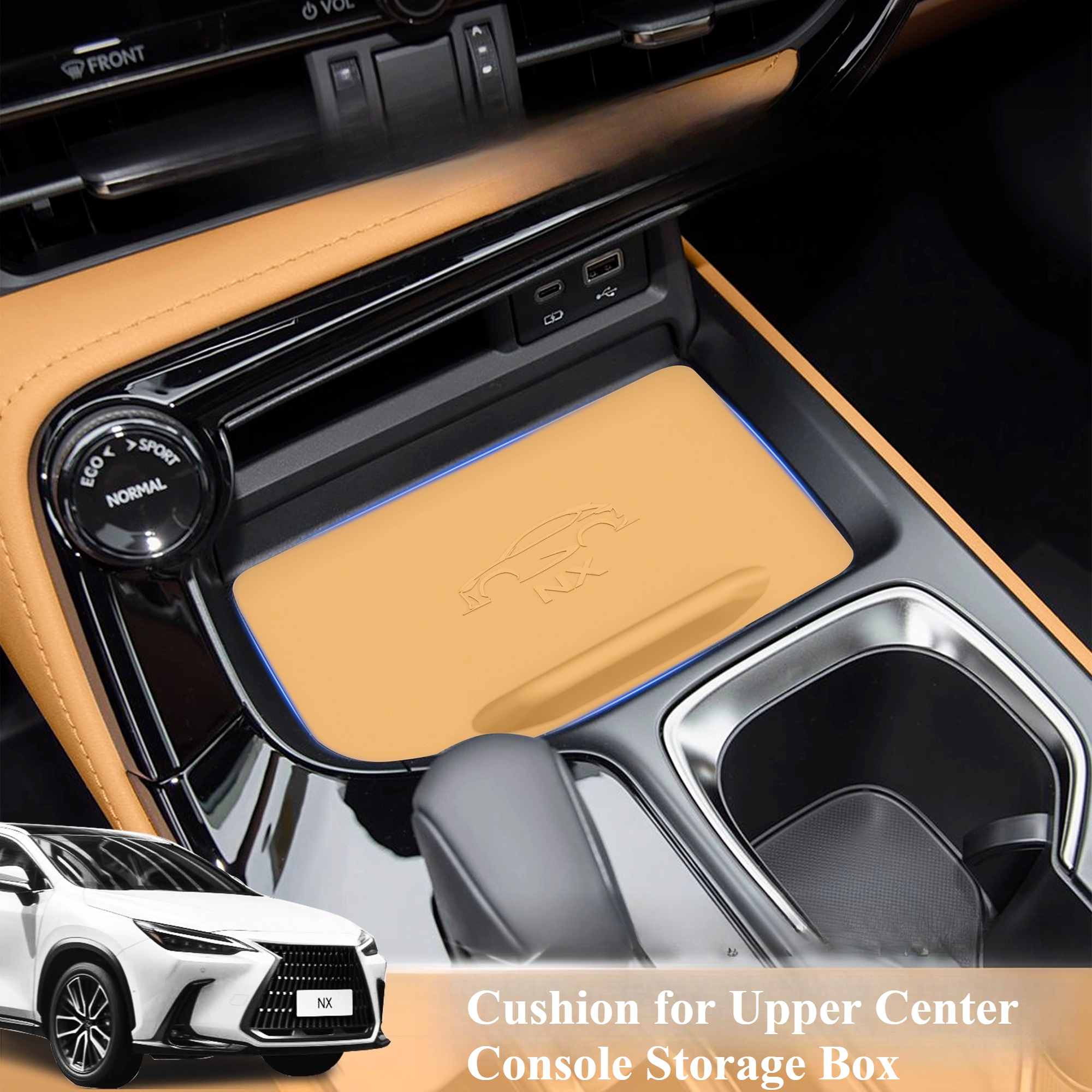 For Lexus NX 2022-2025 Central Control Wireless Charging Protection Pad Anti-scratch and Anti-dirty Interior Decoration Products