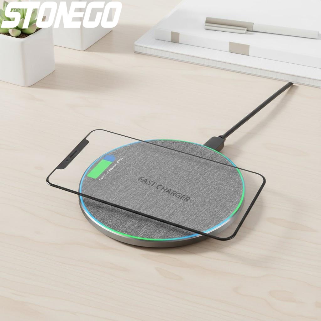 High Speed 10W Wireless Charger for iPhone Samsung Huawei Xiaomi Ulefone Doogee Smartphones Fast Charging Pad