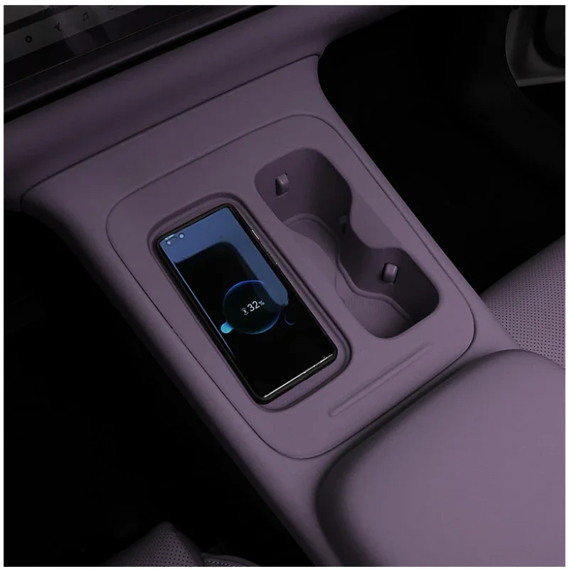 Wireless Charging Protective Case Central Control Water Cup Holder Silicone Pad Modified Interior Accessories For LEAPMOTOR C10