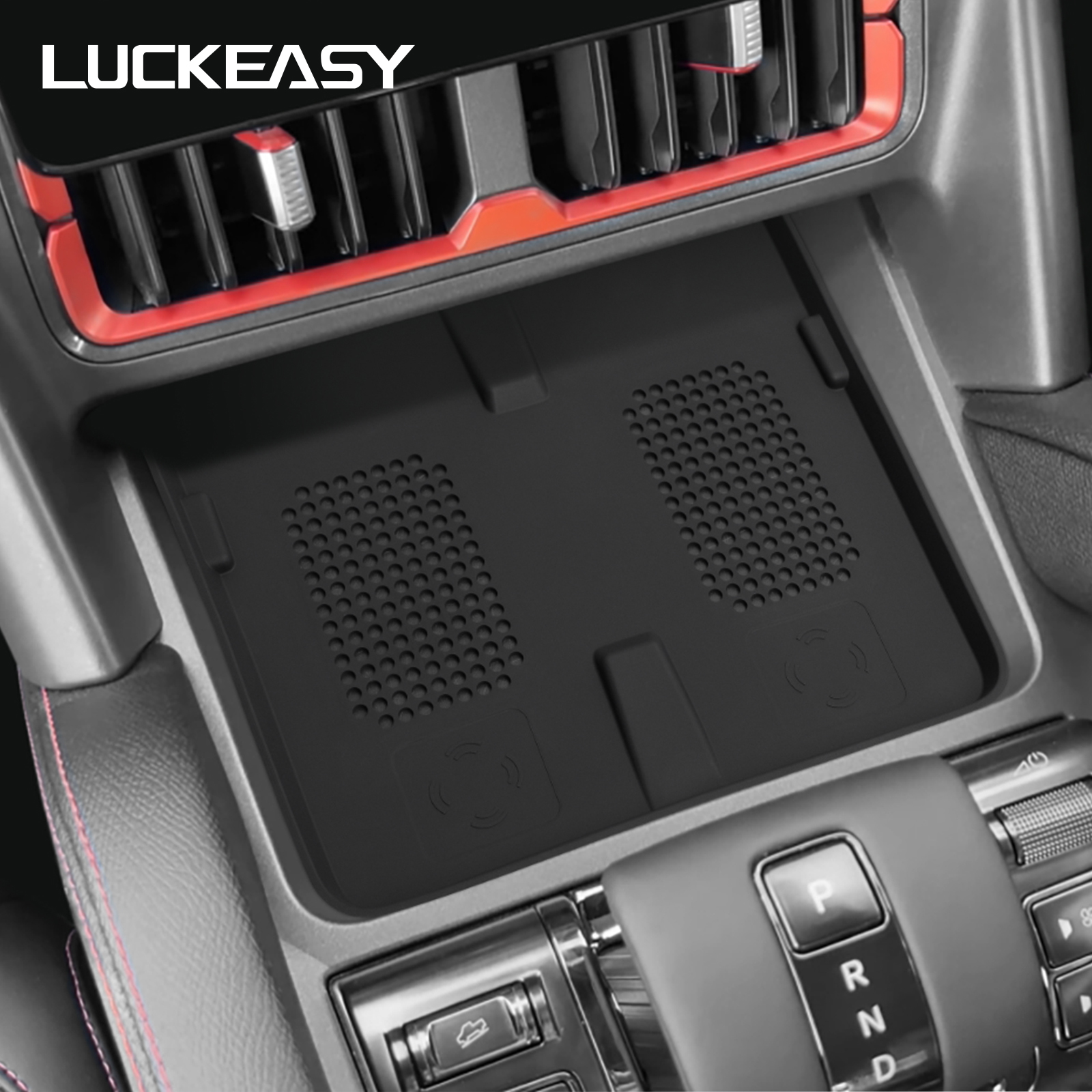 for BYD SHARK 2024 Non-slip Mat Central Control Wireless Charging Pad Car Pickup Interior Accessories Silicone Protective Pad